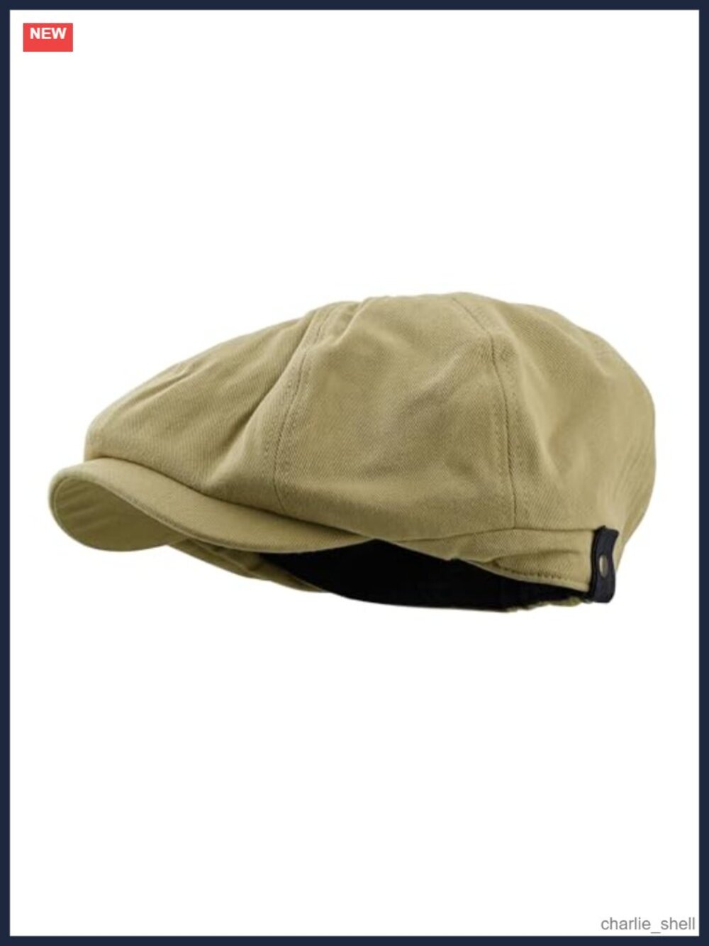 Men's Cotton Newsboy Flat Cap Ivy Cabbie Hat Daily Wear